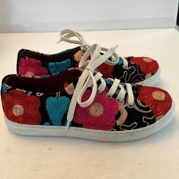 Shans Amsterdam Handcrafted Embroidered Sneakers size 36 - Picture 4 of 15